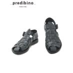 プレディビーノ PREDIBINO グルカサンダル メンズ バケッタレザー 1902モデル ダークグレー 調節ストラップタイプ フッドベットインソール イタリア製
