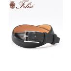 フェリージ felisi 699/6Aメンズ レザーベルト スクエアバックル 3cm幅 レディース兼用 ブラック 国内正規品 Men's レディス