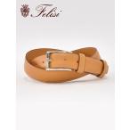 フェリージ felisi レザーベルト メンズ 699/6A スクエアバックル 3cm幅 ナチュラル レディース兼用 国内正規品 でらでら 公式ブランド