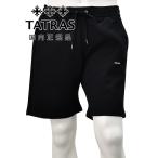 タトラス TATRAS ハーフパンツ メンズ フッサ FUSSA スウェットショーツ ブラック 黒 シルエットコットン エンボスロゴ 裏パイル仕様 国内正規品