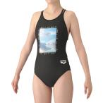 公式 アリーナ agnes b トレーニングワンピース オープンバック 返品不可商品 レディース 水泳 スイミング プール AGNES2504 25SS