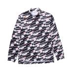 [ стрейч four sa-] окантовка рисунок mok шея рубашка с длинным рукавом 