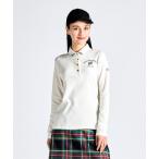  официальный Munsingwear одежда .. повышение температуры таблица ворсистый рубашка-поло с длинным рукавом женский .. повышение температуры стрейч Golf MG4FLS27L 24FW