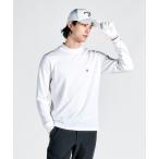  официальный Munsingwear одежда .. повышение температуры mok шея рубашка с длинным рукавом мужской .. повышение температуры стрейч Basic Golf MG4FLS28M 24FW