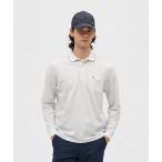  официальный Munsingwear одежда футбол Glenn проверка рубашка-поло с длинным рукавом . карман есть сделано в Японии мужской стрейч . пот скорость . Golf MG5FLS02M