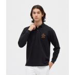  официальный Munsingwear одежда 10 YEARS LONG SLEEVE POLO SHIRT рубашка с длинным рукавом большой Logo мужской Golf MG5FLS05M 25FW