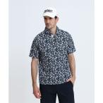  Munsingwear одежда MUNSINGWEAR harvest принт точка сетка рубашка с коротким рукавом 