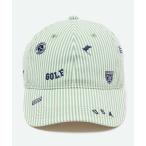 公式 マンシングウェア MUNSINGWEAR 飛び柄キャップ シアサッカー生地 メンズ レディース 帽子 ゴルフ MG6SCP03U 26SS