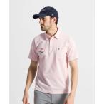  официальный Munsingwear одежда - undo палец на ноге s рисунок шт. воротник имеется рубашка-поло с коротким рукавом мужской . карман . пот скорость . стрейч Golf MG6SHS56M 26SS