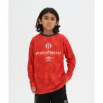 официальный Umbro umbro Junior впервые . длинный рукав графика p Ractis рубашка ребенок 2WAY Kids . пот футбол UF6FLS54J 26FW
