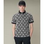  официальный Lanvin sport 135 годовщина рубашка-поло с коротким рукавом мужской . пот скорость .UV cut общий рисунок Golf одежда VG4FHS21M 24FW