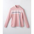 公式 ランバン スポール ブロッキングデザインプリントハイネックシャツ レディース 蓄熱保温 ウェア ゴルフ VG4FLS70L 24FW