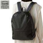 TO＆FRO レザー見え 軽量バックパック リュック パッカブル 12L ブラック 旅行カバン 日本製 BACKPACK　Synthetic Leather
