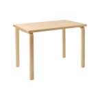 artek アルテック テーブル 80B ダイニングテーブル 1人 2人 アアルト W100cm ワークデスク 平机 スクエア 四角 カフェ 北欧家具 木製 正規品