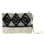 Yahoo! Yahoo!ショッピング(ヤフー ショッピング)SPICE スパイス BOHO フレンチノットポーチ ブラック&ホワイト LALK1040C | ポーチ トートバッグ 整理 収納力抜群の 便利 フレンチノット インドコットン