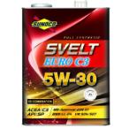 SUNOCO スノコ エンジンオイル SVELT EURO スヴェルトユーロ C3 5W-30 4L缶 | C3 5W30 4L 4リットル オイル 交換 人気 オイル缶 油 車検 車 オイル交換