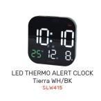 LED THERMO ALERT CLOCK Tierra SLW415 | электро-магнитные часы настольный часы часы LED отображать цифровой датчик времени сигнализация календарь дизайн часы класть .. двоякое применение 