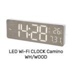 SLOWERs low wa-LED WiFi CLOCK Camino WHITE/WOOD SLW429| настольный часы класть .. двоякое применение часы LED отображать сигнализация дизайн часы класть часы настенные часы WiFi