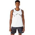 asics Asics DRY PRINT SLEEVELESS SHIR brilliant белый 3XL 2063A302 100 | спорт баскетбол tops рубашка 