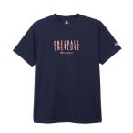 CHAMPION Champion SHORT SLEEVE T-SHIRT темно-синий S C3-DB321 370 | tops короткий рукав Short рукав . пот . скорость .. "дышит" UV cut ультрафиолетовые лучи меры антибактериальный дезодорация 