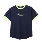 CHAMPION Champion SHORT SLEEVE T-SHIRT темно-синий XL CW-DB311 370 | tops футболка короткий рукав спорт тренировка одежда одежда . пот скорость . функция "дышит" 