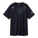 DESCENTE デサント 半袖バレーボールシヤツ ＸＥＢ ネイビーxシルバー S DV5FHTX1UB NVSV | スポーツウェア スポーツウエア トップス 半袖 ハーフスリーブ