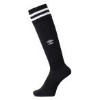 umbro アンブロ ラインストッキング ブラック 19-21 UAS8310 BLK | スポーツ 服 衣類 ウエア 小物 靴下 くつ下 ソックス 刺繍 サッカー フットサル