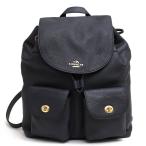 COACH コーチ リュック F37410 BILLIE BACKPACK IN PEBBLE LEATHER ビリー バックパック ペブルドレザー 牛革 巾着型 シボ革 シュリンクレ