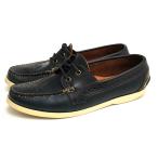 Thom Browne Tom Brown deck shoes WINGTIP DECK SHOE IN NAVY CALF 2013SS телячья кожа Wing chip туфли без застежки 