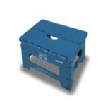 TRI FOLDING SERIES FOLDING STEP Tabac BLUE SLW130 | イス スツール チェア 折りたたみ カラフル 踏み台 脚立 補助いす ステップ ミニサイズ アウトドア