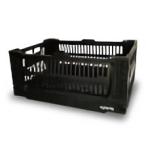 TRI Folding Container Bask LARGE BLACK SLW162 | 収納ボックス コンテナボックス 折りたたみ 収納ケース 小物入れ 収納BOX コンパクト Lサイズ ラージサイズ