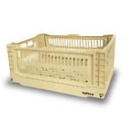 TRI Folding Container Bask LARGE SAND SLW163 | 収納ボックス コンテナボックス 折りたたみ 収納ケース 小物入れ 収納BOX コンパクト Lサイズ ラージサイズ