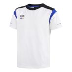 umbro Umbro короткий рукав p Ractis рубашка белый 120 UUJVJA55 WHT | спорт tops рубашка короткий рукав скорость ..UV cut . пот футбол футзал Junior 