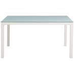 幅1500ミリ ガラスダイニングテーブル Argano アルガノ GDT-7721 ホワイト