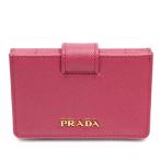 PRADA Prada 1MC211 QWA F0505 PEONIA SAFFIANO METAL футляр для карточек аккордеон модель зажим застежка 