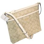 COACH コーチ アウトレット ショルダーバッグ 29210 IMDQC ライトカーキ×チョーク ゴールド色金具 シグネチャー柄 クロスボディ 斜め掛け