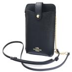 COACH コーチアウトレット C6884 IMBLK ブラック ゴールド色金具 スマートフォンショルダーバッグ ショルダー長さベルト穴調整可能 7穴