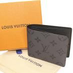 LOUIS VUITTON ルイヴィトン M80906 ポルトフォイユ・スレンダー モノグラム・エクリプス リバース キャンバス 二つ折り財布 小銭入れなし メンズ財布