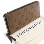 ショッピングラウンドファスナー LOUIS VUITTON ルイヴィトン M82336 ポルトフォイユ・クレマンス モノグラム・リバースキャンバス ラウンドファスナー レディース長財布