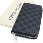 ショッピングダミエ LOUIS VUITTON ルイヴィトン N63095 ジッピーウォレット・ヴェルティカル ダミエ グラフィット 財布