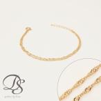 18金 ブレスレット ピンクゴールド k18 18金ブレスレット 18k  2連 スクリューチェーン 1.2mm レディース  細い チェーン シンプル ピンクゴールドブレスレット