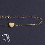 【土日限定1500円OFFクーポン有】 18金 ブレスレット k18 18金ブレスレット 18k レディース ハート 0.9mm チェーン ブレスレットレディース
