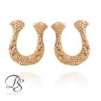 【8/30限定1500円OFFクーポン有】18金 ピアス k18 ピンクゴールド 18金ピアス 18k 馬蹄 ホースシュー  k18ピアス 地金18kピアス 小さめ つけっぱなし 両耳