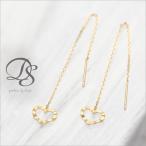 【5/30-6/1限定2500円OFFクーポン有】 18金 ピアス k18 揺れる アメリカンピアス 18k オープンハート 18金ピアス k18ピアス レディース ピアス18金 両耳