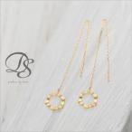 【5/30-6/1限定2500円OFFクーポン有】 18金 ピアス k18 揺れる アメリカンピアス 18k 六角形 ヘキサゴン 18金ピアス k18ピアス レディース ピアス18金 両耳