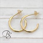Yahoo! Yahoo!ショッピング(ヤフー ショッピング)【土日限定2000円OFFクーポン有】 フープピアス 18k ピアス 18金 フープ k18 18金ピアス カットデザイン k18ピアス レディース ピアス18金 両耳 セット