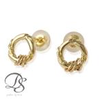 【8/30限定2500円OFFクーポン有】18金 ピアス k18 18金ピアス 18k サークルリング k18ピアス レディース ピアス18金 18kピアス 両耳 セット