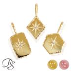 【2/4 値上げ対象】 ペンダントトップ 18金 k18 18金ネックレス ペンダント レディース オクタグラム ダイヤ 18k ネックレス トップ