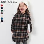 長袖ワンピース ワンピース 綿100% チェック柄 ネルシャツ ワンピース キッズ 子供服 女の子  デビロック devirock