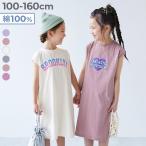 ノースリーブワンピース ワンピース 綿100％ デビラボ BOXシルエット プリントタンクワンピース キッズ 子供服 女の子  デビロック 25ss_ガールズトレンド